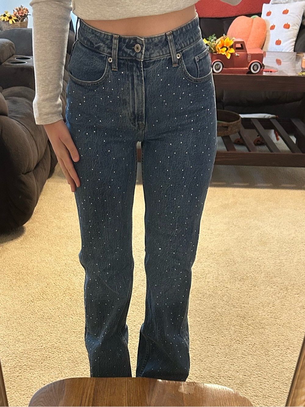 Abercrombie & Fitch Curve Love The 90s Relaxed High Rise Jean Size 25 Regulat